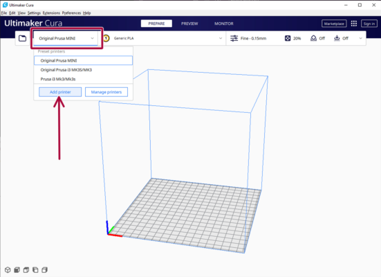 Importing Prusa printers (part 3)