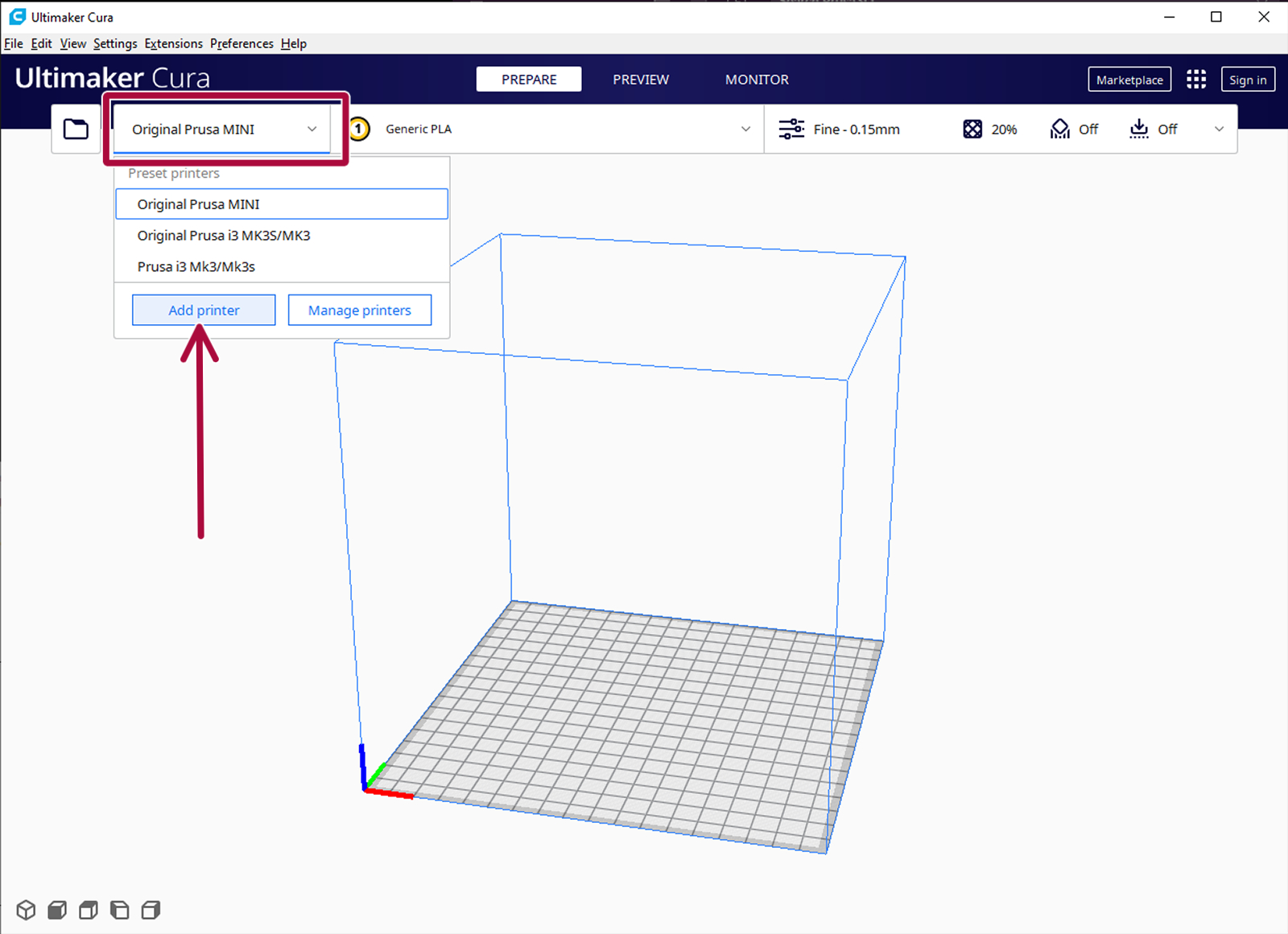Importing Prusa printers (part 3)